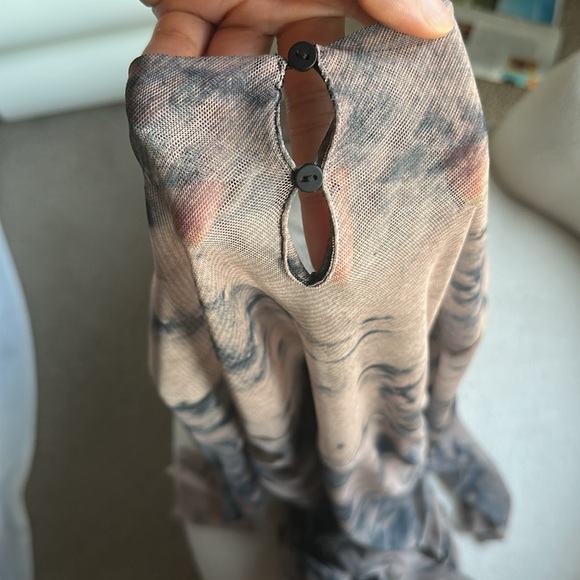 Zara Printed Tulle Turtleneck Long Sleeve Dress - Picture 6 of 7